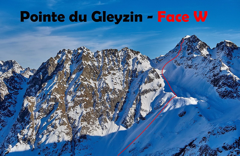 Pointe du Gleyzin - Face W