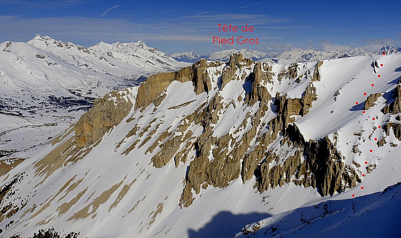 Tête de Pied Gros, versant Sud