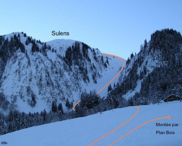 Le couloir Nord du Sulens