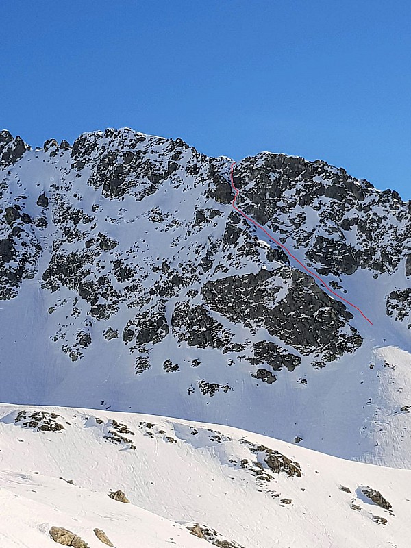 Couloir SW/W de la montagne du Vénétier