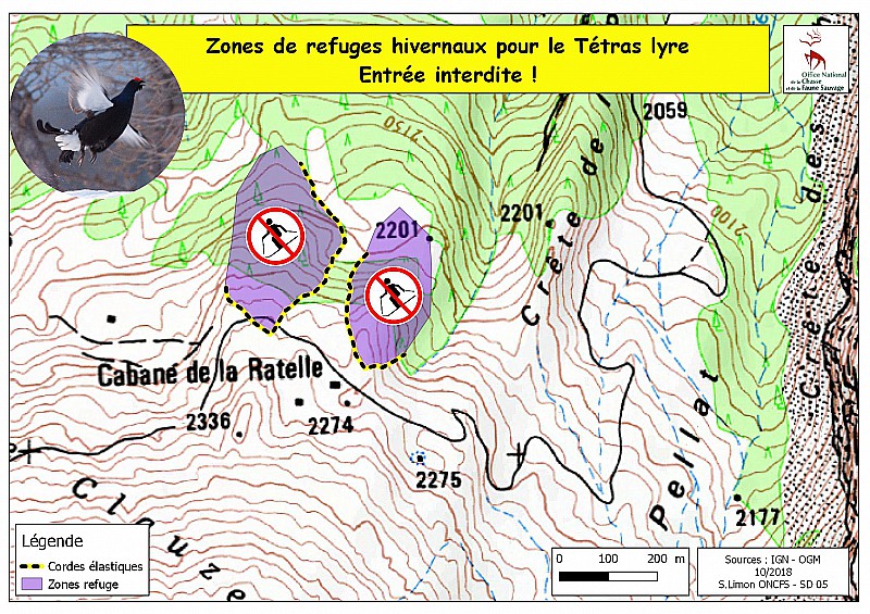 Zones de refuge pour le Tétras-lyre