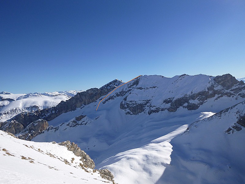 Montagne de Barges, écharpe NW (Photo Cissou Balou)