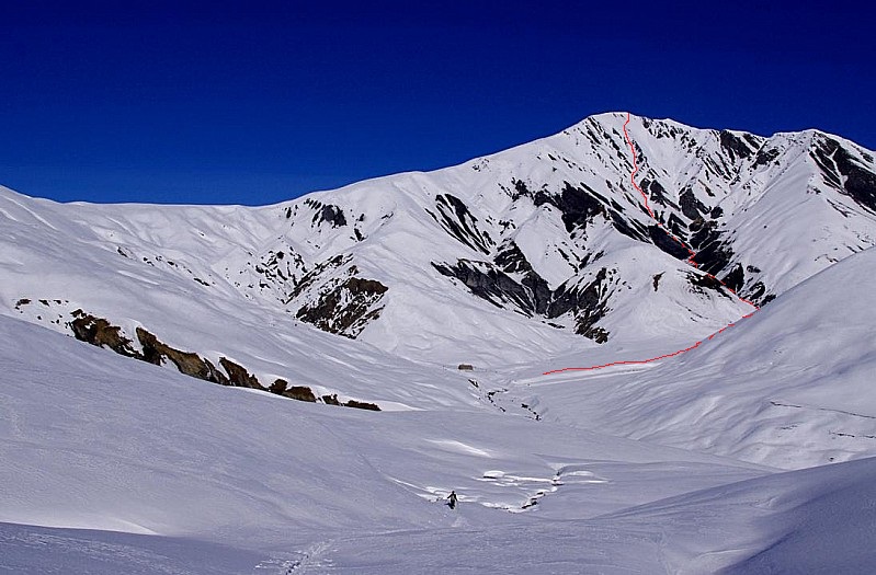 Le couloir vu d'en bas (photo de Pja)