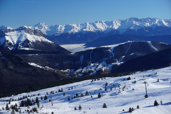 Vue sur la station des Aillons