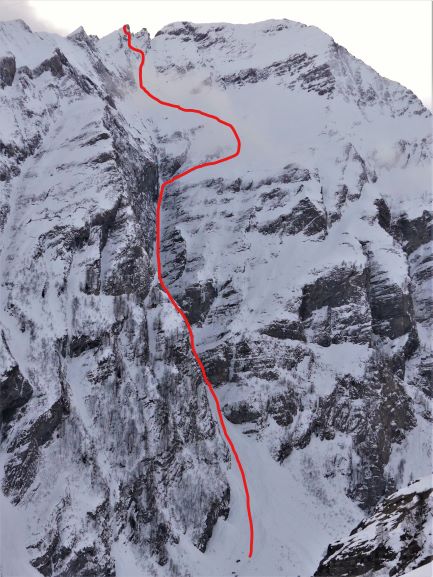 Directe Nord du Terrassin le couloir sans issue