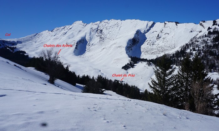 Vallon de l'Arclusaz depuis le beau mollard