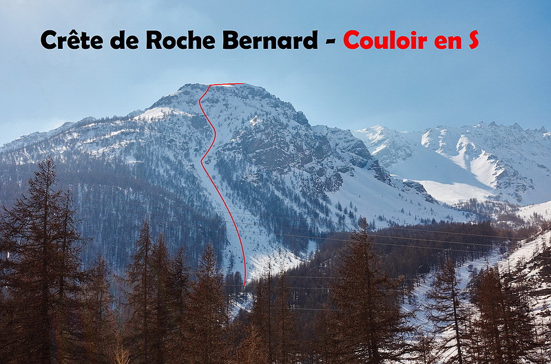 Crête de Roche Bernard - Couloir en S