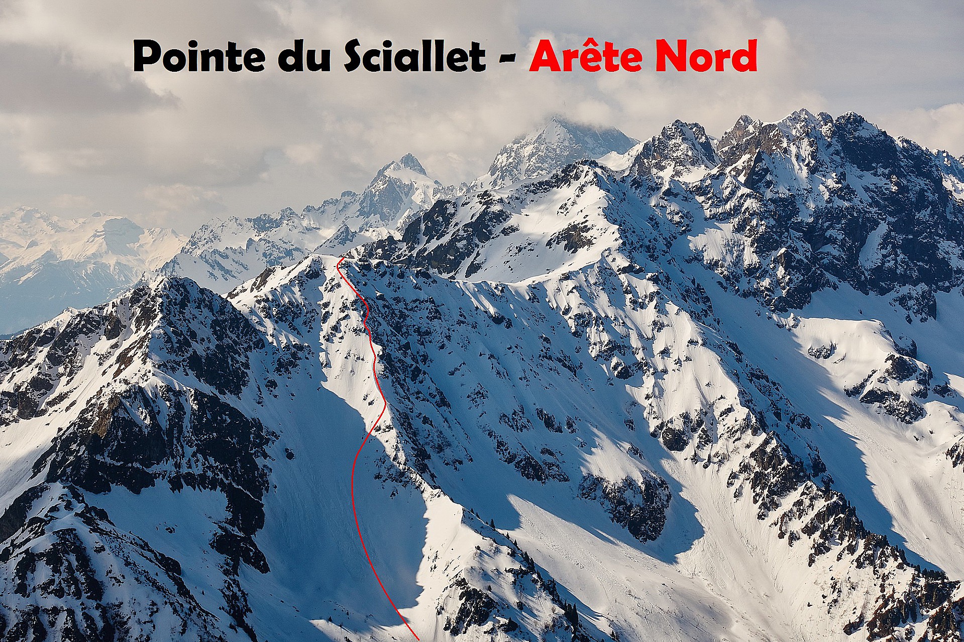 Pointe du Sciallet - Arête Nord<br>