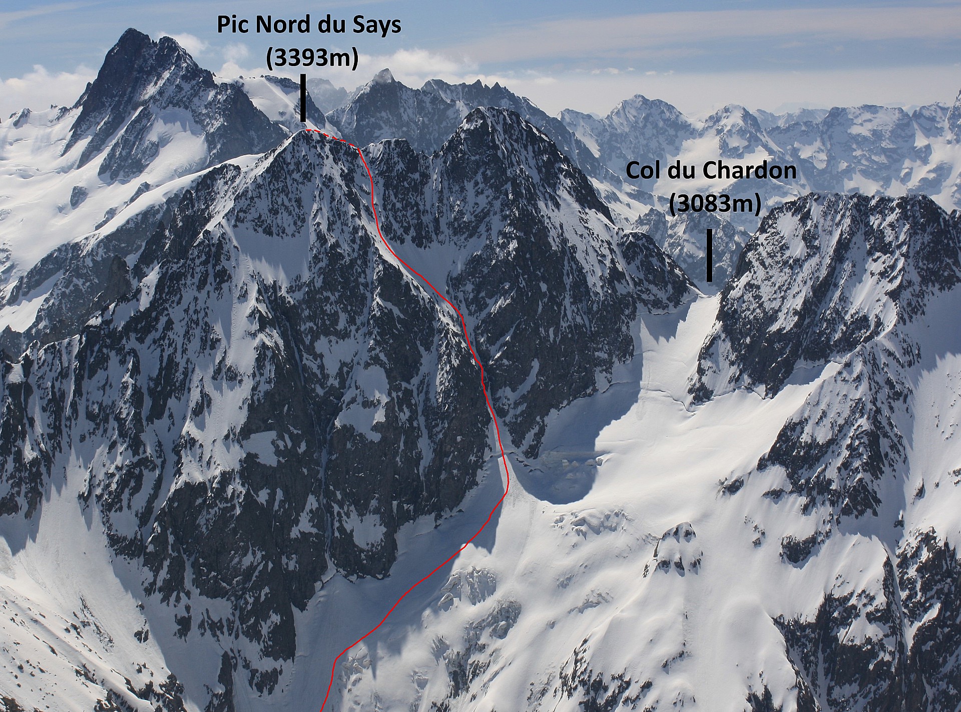 Pic Nord du Says - Couloir Nord-Ouest