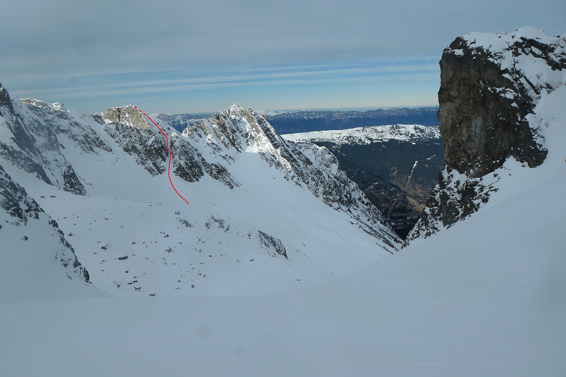 Le couloir ESE du point 2378m