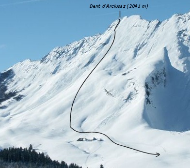 Le pan de Rideau de la dent d'Arcluse