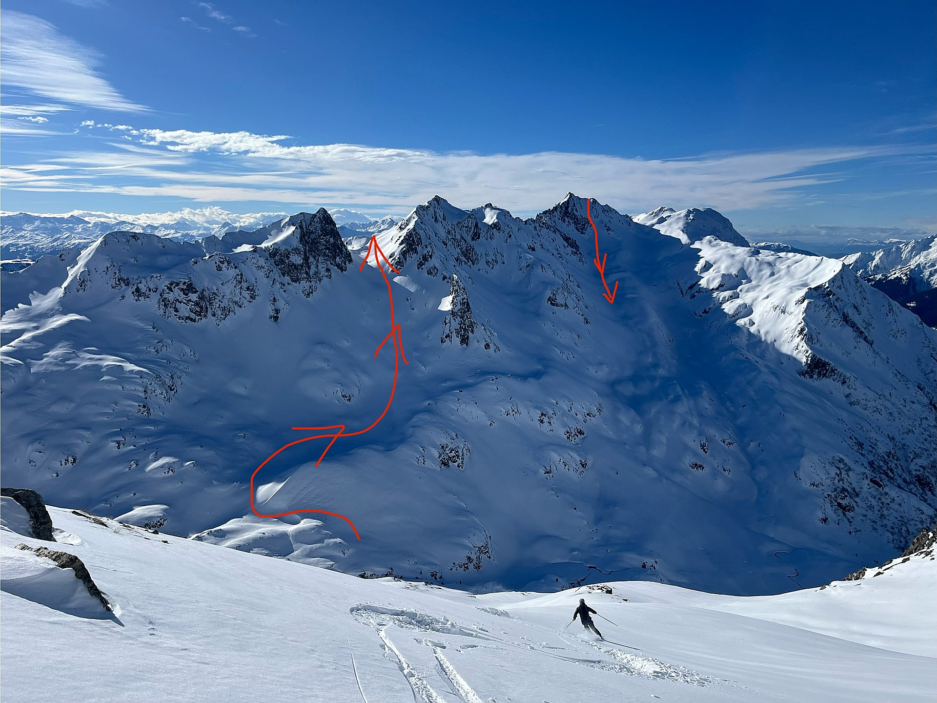 Montée et descente autour du Comborsier.
