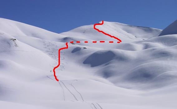 Face ouest du mont Jovet.