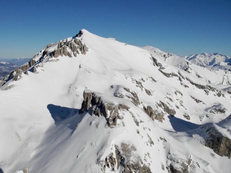 Tête de l'Aupet, versant SE depuis le Pas de l'Etoile