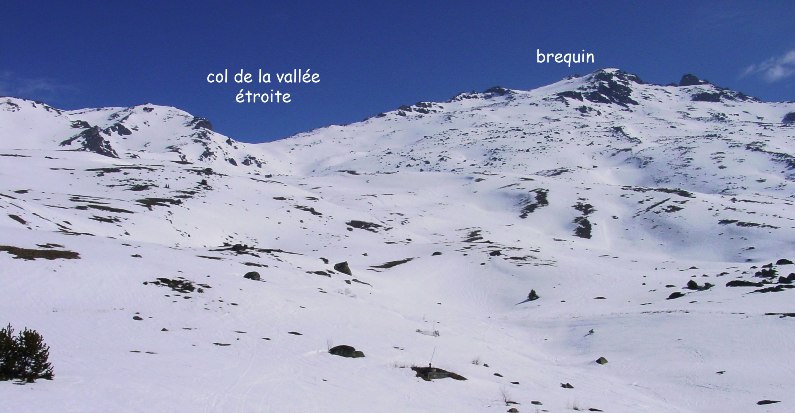 Le Brequin, vu depuis 100 m au dessus des chalets de Prazignan