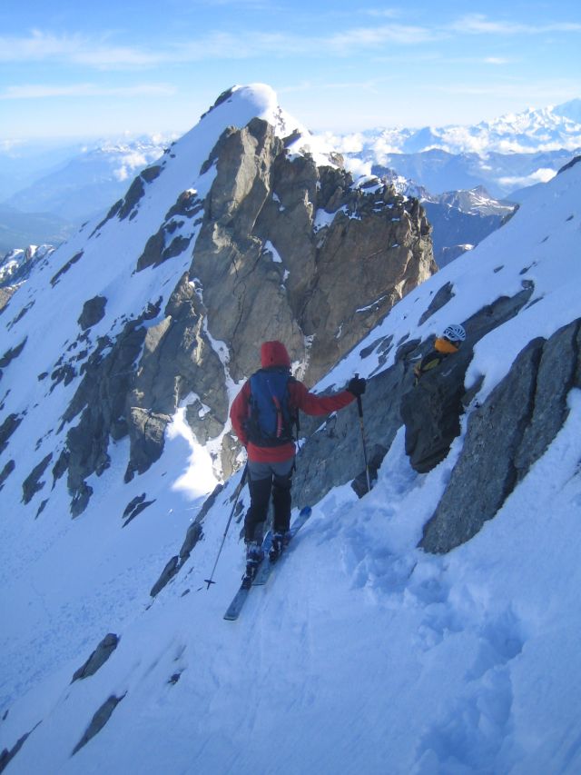 #4 Aiguille de Péclet : départ a ski Aiguille de Péclet : départ a ski