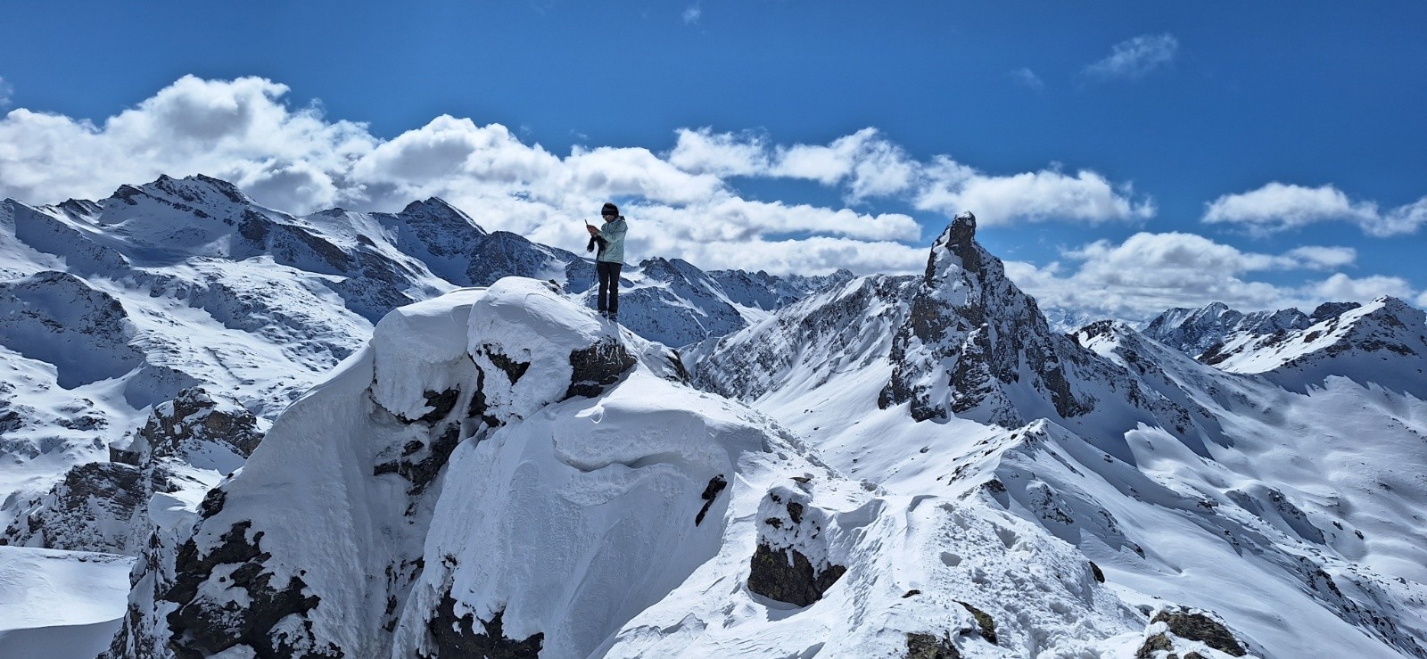 Col du Longet, Pic Traversier, Rocca Bianca, Pic de Caramantran