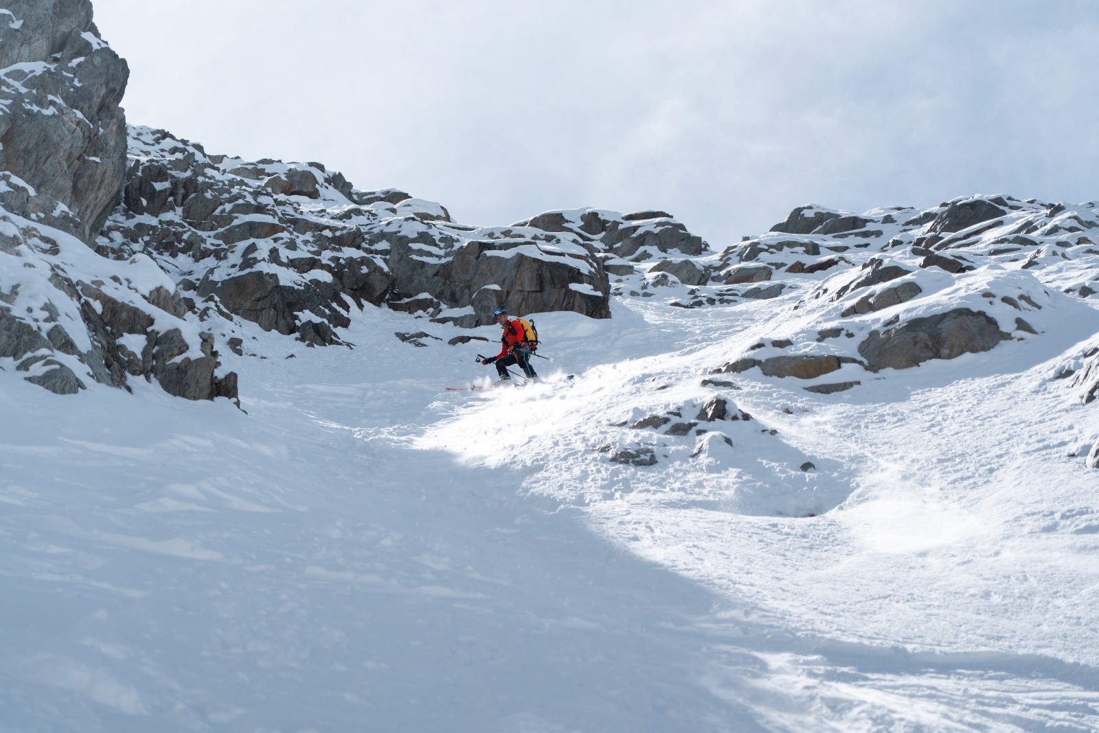 #10 Départ du couloir plutôt raidasse Départ du couloir plutôt raidasse