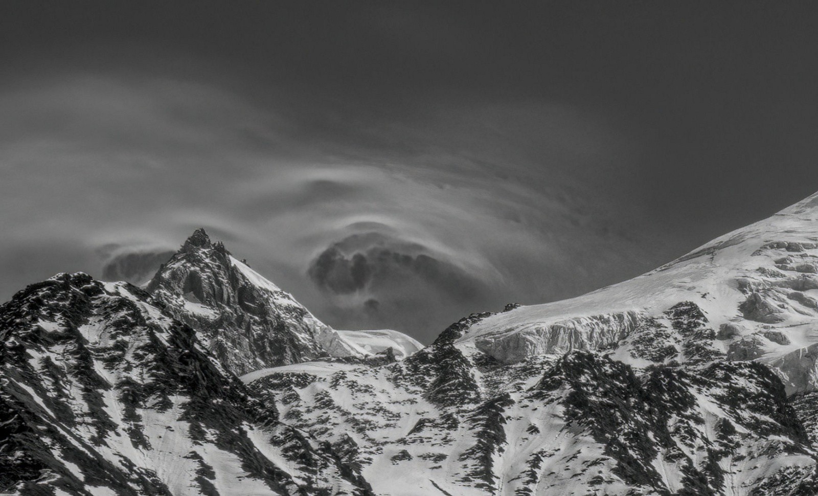 un Buet vachement bon - tourmente sur l'Aiguille du Midi 