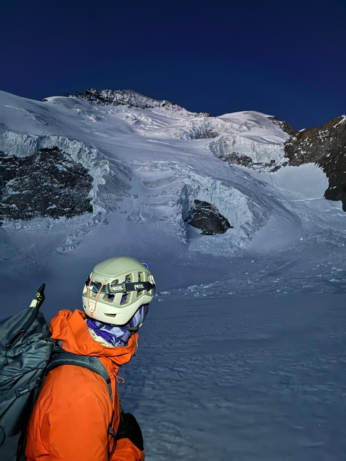 Dôme des Ecrins, versant N depuis le Pré de Madame Carle - En route pour le sommet