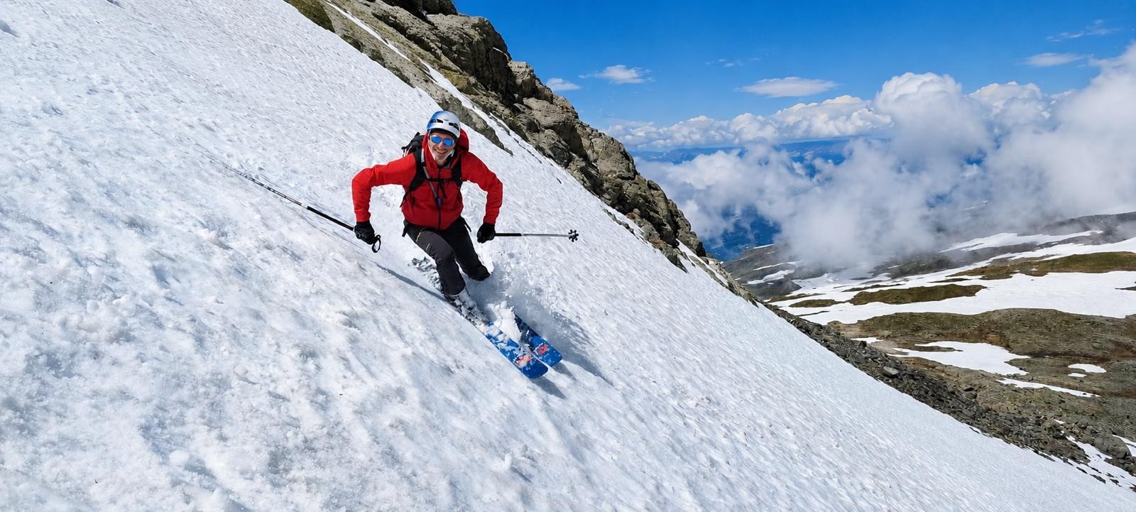 Taillefer et Croix du Sergent Pinelli, boucle avec couloirs Nord