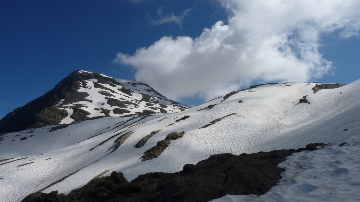 #6 Le sommet depuis le Vaccivier : Ca passe bien Le sommet depuis le Vaccivier : Ca passe bien