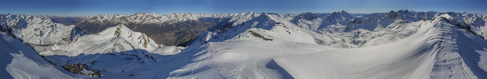 #19 Panorama sommet ouest, bissorte tout à gauche Panorama sommet ouest, bissorte tout à gauche