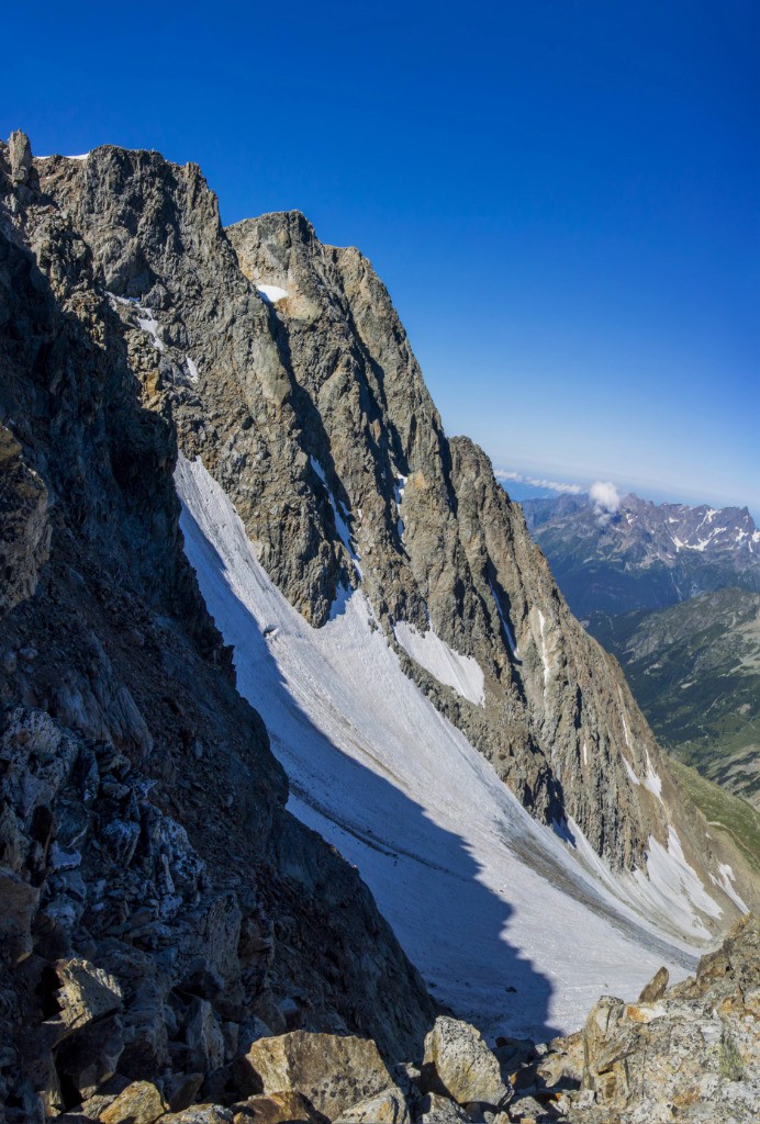 Glacier des Cochettes, vue de la Brèche reliant Vaujany?