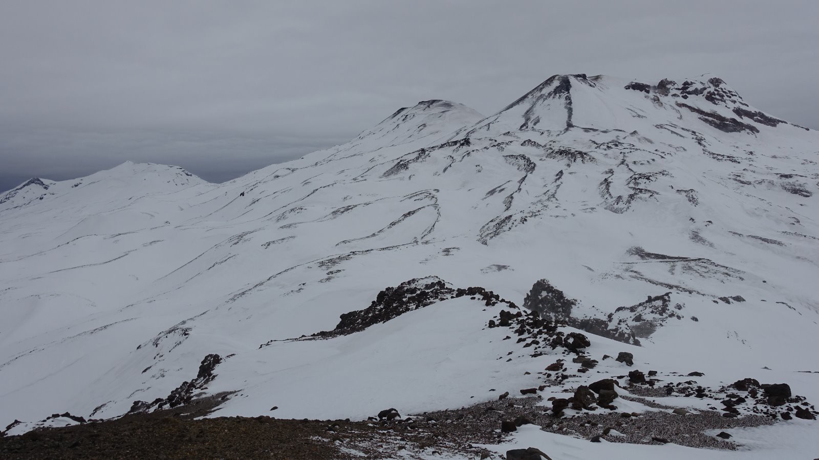 Les 3 volcans du secteur : Nevado, Chillan Nuevo et Viejo