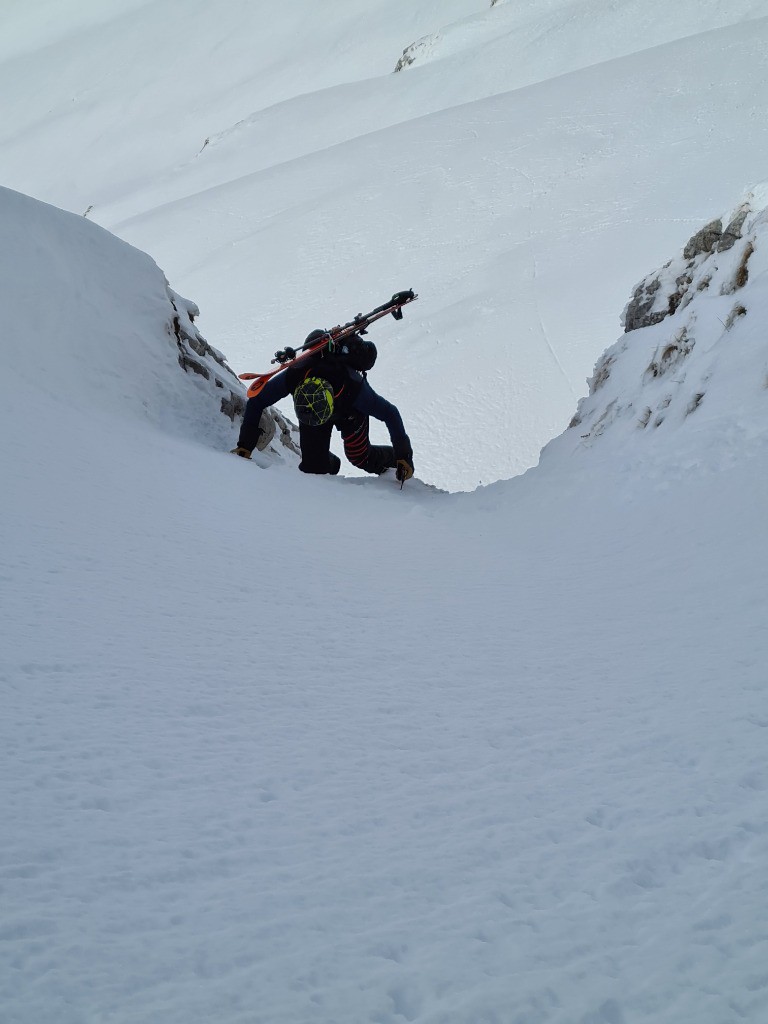 #4 Le goulet de la face W Le goulet de la face W