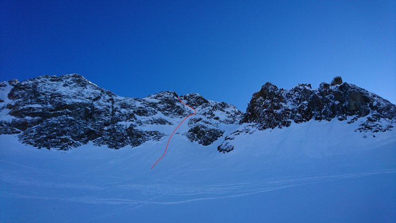 Couloir N de l'Arête Plate