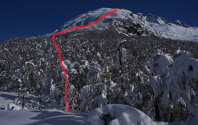 itinéraire pour prendre pied sur l'arête