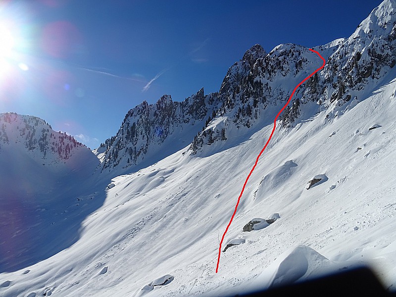 Le couloir vu d'en bas