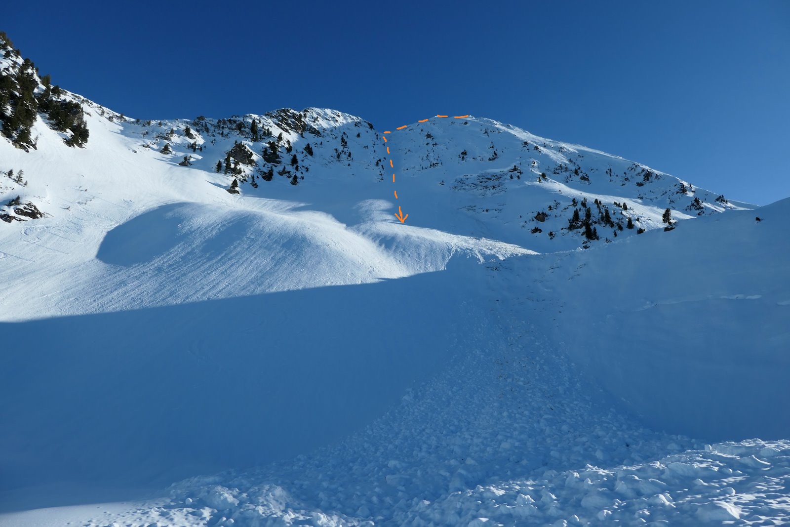 le couloir vu de face